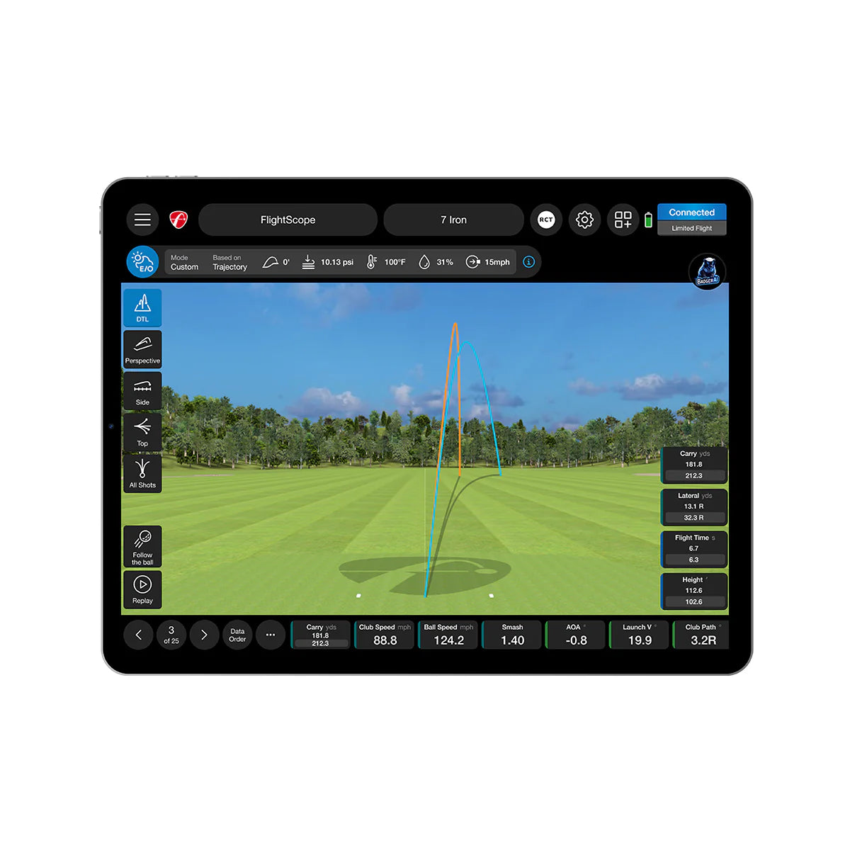 FlightScope X3C Launch Monitor